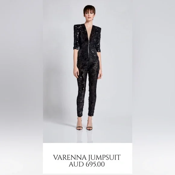 2X “HOST PICK” Zhivago Sequined Mesh Jumpsuit - Picture 2 of 16